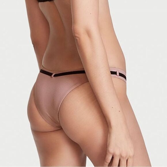 Victorias Secret Swim Wild Wanderer Bralette Bikini top and Bottom Set Mauve - Picture 8 of 10